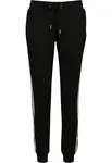 Women's College Contrast Sweatpants Black/White/Black