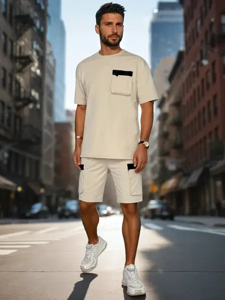 Mužský dresový komplet khaki