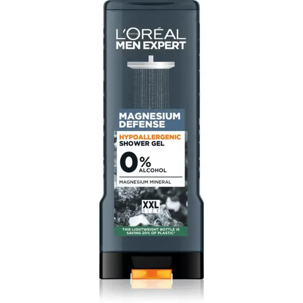 L’Oréal Paris Men Expert Magnesium Defence hypoalergénny sprchový gél pre mužov 400 ml
