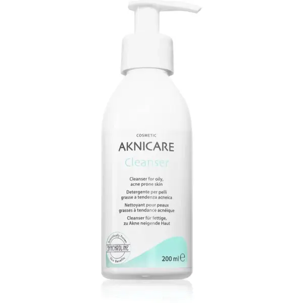 Synchroline Aknicare Cleanser čisticí gel pro redukci kožního mazu pro problematickou pleť, akné 200 ml