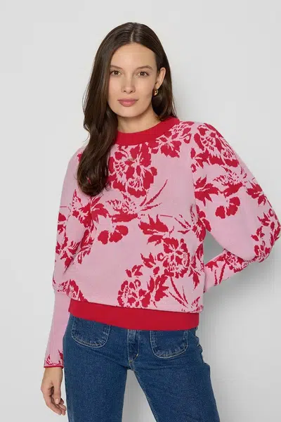 Bavlněný svetr Bizuu FLORIA dámský, růžová barva, FLORIA ROZOWY