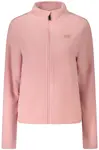 Růžová fleecová mikina na zip