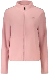 Růžová fleecová mikina na zip