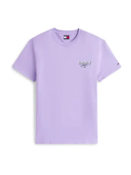 Tommy Jeans Tričko  námornícka modrá / levanduľová / biela