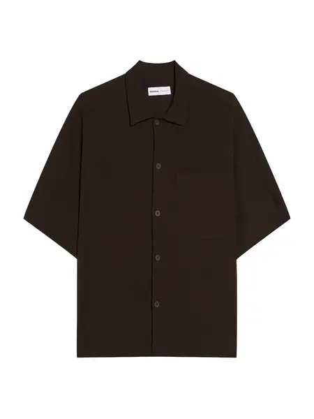 Bershka Košeľa  čokoládová