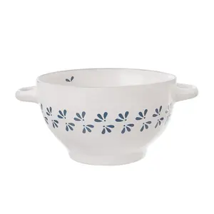 Keramická polévková miska MODROTISK 0,75 l