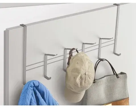 Závesná lišta na dvere Polytherm 45 cm, strieborná mat%