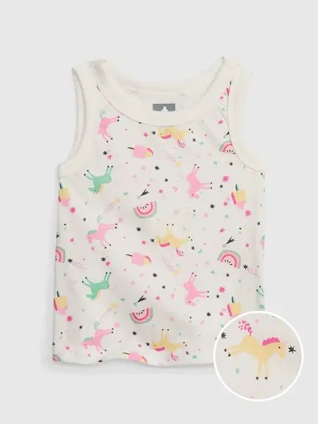 GAP Dětské vzorované tílko - Holky