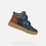 Modré chlapecké kotníkové boty Geox Theleven Boy B ABX