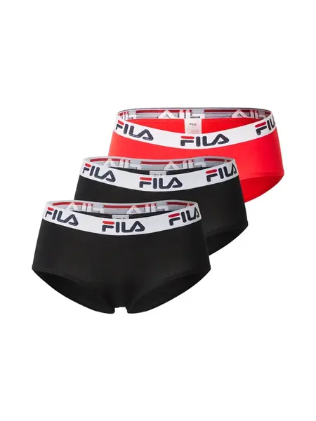 FILA Nohavičky  červená / čierna / biela