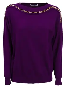 Influencer Sveter  baklažánová