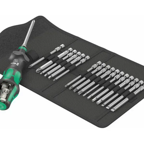 Wera 057483 Výměnné šroubovací čepele Kraftform Kompakt Turbo Imperial 1, palcové (Sada 19