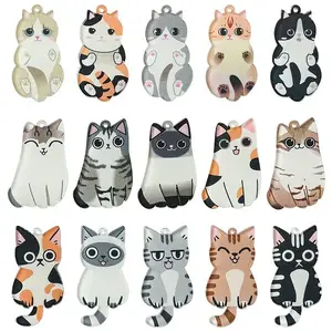 30Pcs 15 Styles Acrylic Pendants