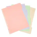 A4 PP Plastic Binder Index Divider Sheets