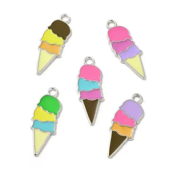 Summer Theme Alloy Enamel Pendants