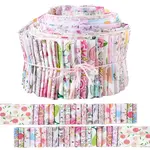 Flower Pattern Cotton Quilting Stripss Fabric