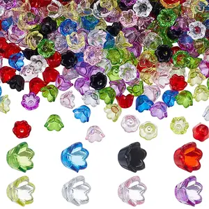 800Pcs 8 Colors Transparent Acrylic Beads