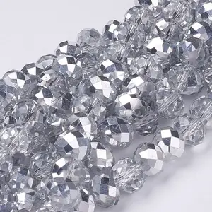 Electroplate Glass Bead Strands