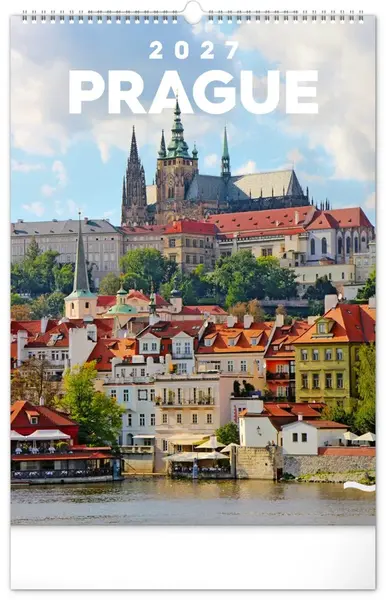 Kalendář 2027 nástěnný: Praha, 33 x 46 cm