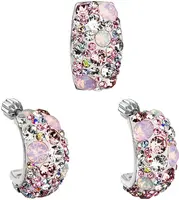 Evolution Group - Pavona Sada šperků s krystaly Swarovski Magic Rose 39116.3 (náušnice, přívěsek)