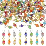 Electroplate Glass Pendants