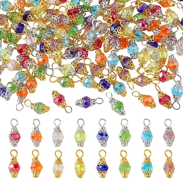 Electroplate Glass Pendants