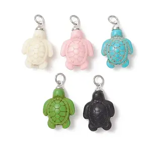 Dyed Synthetic Turquoise Pendants