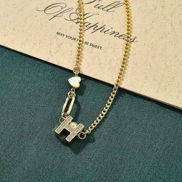 Brass Micro Pave Clear Cubic Zirconia Link Bracelets