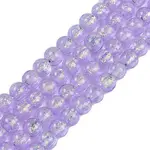 Handmade Foil Lampwork Beads Strands