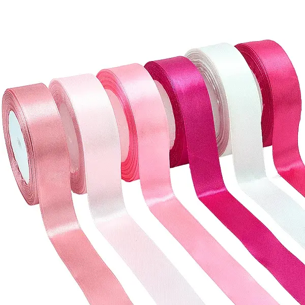 6 Rolls 6 Colors Polyester Ribbon