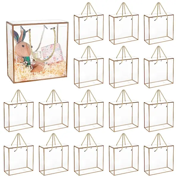 20Pcs Transparent PET Plastic Gift Boxes