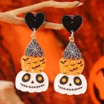 Funny Halloween Acrylic Stud Earrings