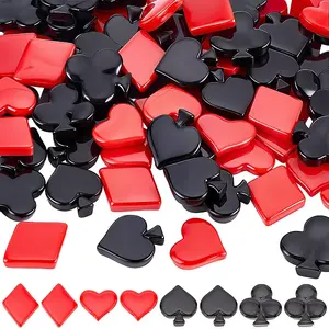 80Pcs 4 Styles Opaque Resin Cabochons