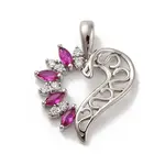 Brass Micro Pave Cubic Zirconia Pendants