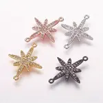 Brass Micro Pave Cubic Zirconia Links