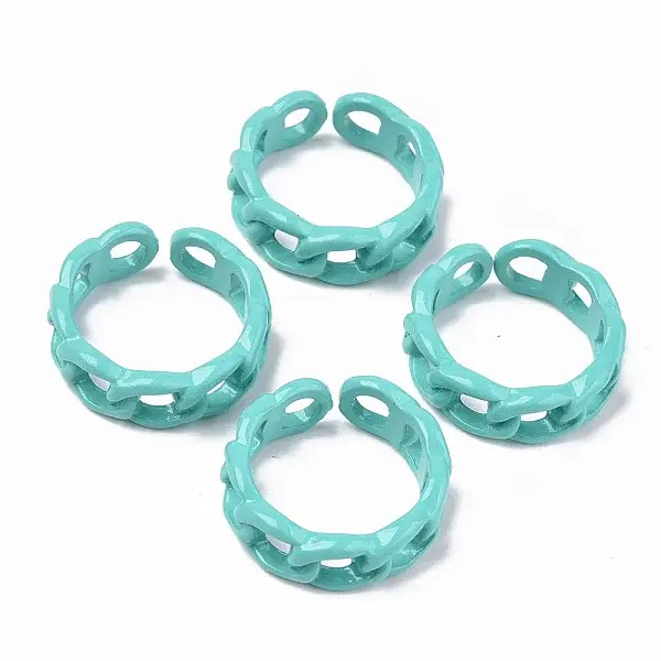 Spray Painted Alloy Cuff Rings
