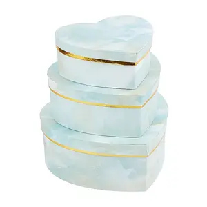 Marble Texture Pattern Paper Cardboard Jewelry Boxes