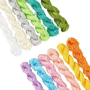12 Bundles 12 Colors Nylon Thread Nylon String for Beading Jewelry Making