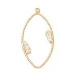 Brass Clear Glass Pendants