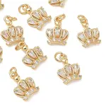 Brass Micro Pave Cubic Zirconia Pendants