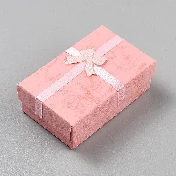 Marble Printed Cardboard Jewelry Set Storage Boxes