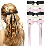 Polyester Ribbon Bowknot Alligator Hair Clips