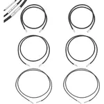 6Pcs 3 Style Korean Waxed Cord Necklace Making