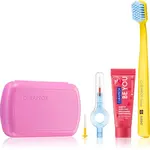 Curaprox Travel Set cestovní set na zuby, jazyk a dásně Pink