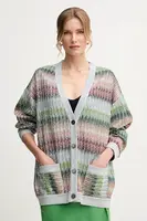 Kardigan Missoni dámský, zelená barva, lehký, DS25SM0I.BC0051