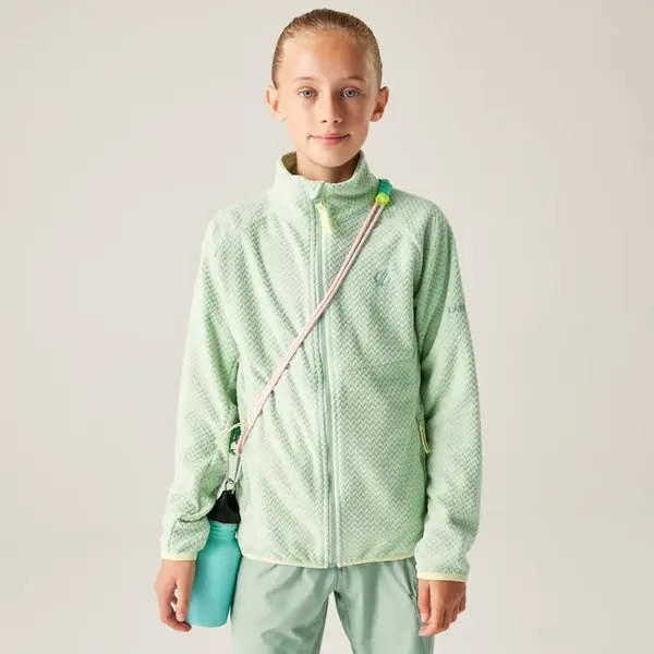 Dětská fleecová mikina dare2b switch out světle zelená 152