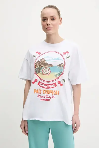 Bavlněné tričko Rip Curl COVE HERITAGE