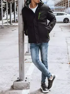 Černá pánská zimní bunda Dstreet