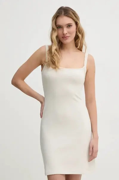 Šaty Calvin Klein Jeans béžová barva, mini, J20J225272