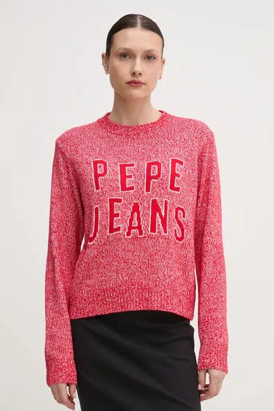 Svetr Pepe Jeans PANDORA dámský, červená barva, PL702270